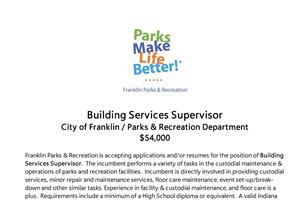 building services supervisor
